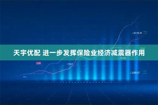天宇优配 进一步发挥保险业经济减震器作用